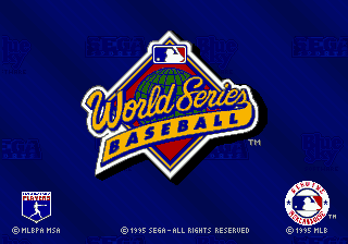 World Series Baseball Starring Deion Sanders Title Screen